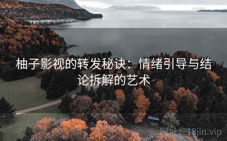 柚子影视的转发秘诀:情绪引导与结论拆解的艺术 柚子影视的转发秘诀:情绪引导与结论拆解的艺术
